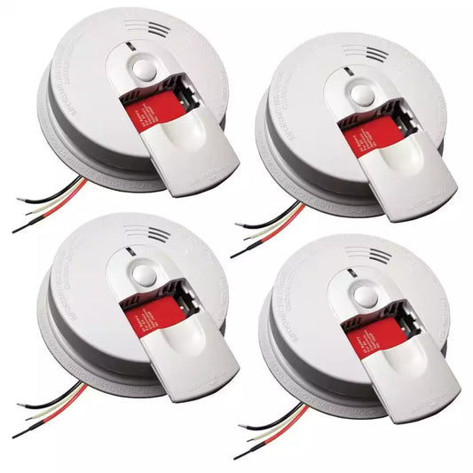2025 Firex 4-Pack Hardwired Smoke Detector with Ionization Sensor