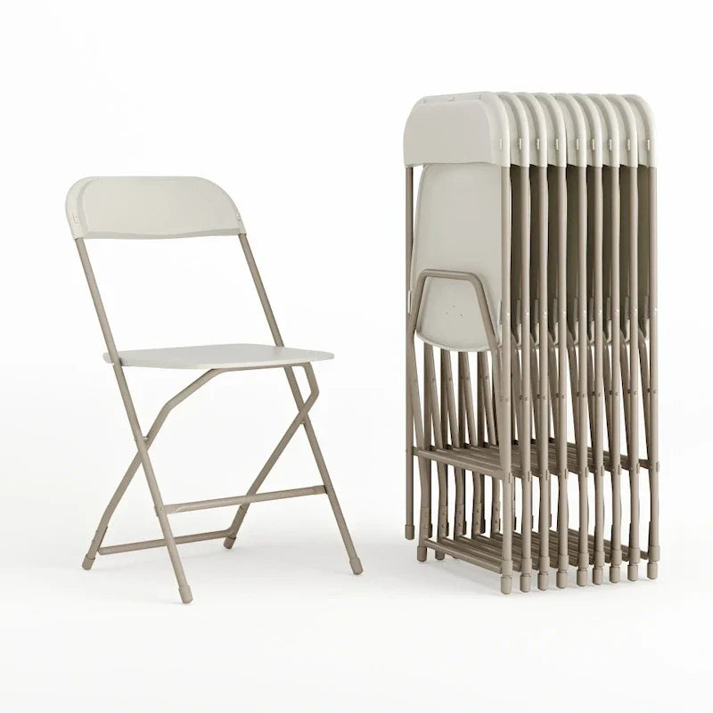 Plastic Folding Chair - 10 Pack 650LB Weight Capacity - Event Chair