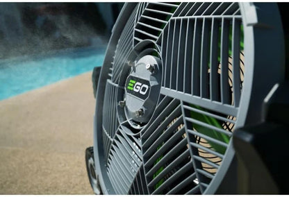 POWER+ Portable Misting Fan - 18" Outdoor Electric, 5 Speeds