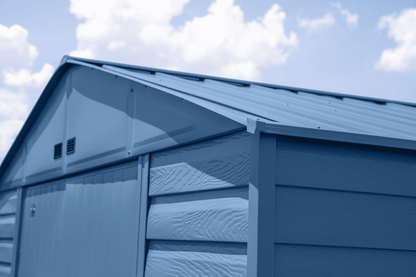 2025 Select Steel Storage Shed, 10x14, Blue Grey