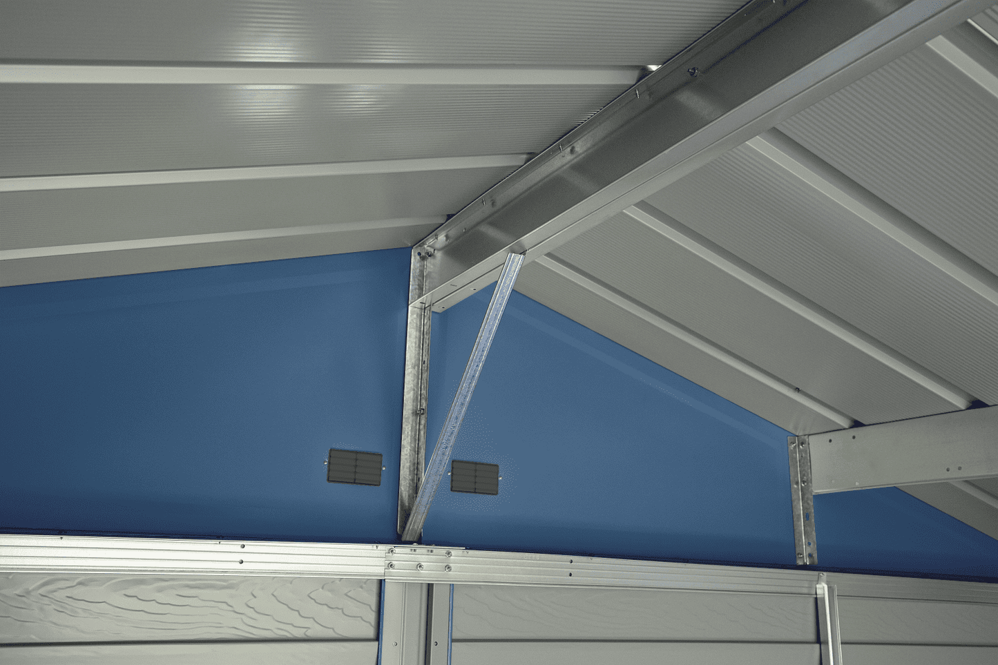 2025 Select Steel Storage Shed, 10x14, Blue Grey