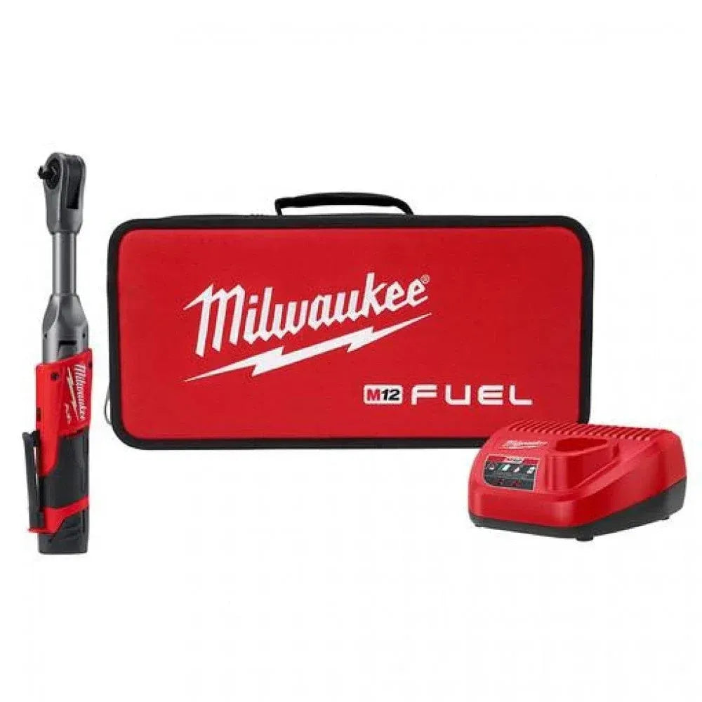 Milwaukee 2560-21 M12 FUEL 3/8” Extended Reach Ratchet 1 Battery Kit
