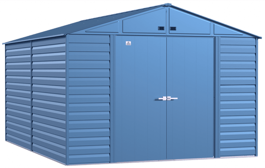 2025 Select Steel Storage Shed, 10x14, Blue Grey