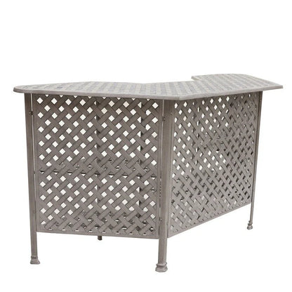 Aged Bronze Aluminum Party Bar Table