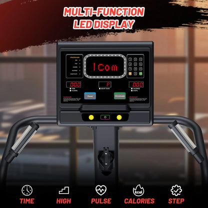 2025 Stepper Machine, Stair Stepper with LED Screen, Commercial Grade Stair Climber,Fitness Equipment with 15 Resistance Levels, 451LBS, 24-164 Steps/Minute,Black