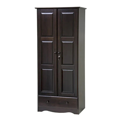 Palace Imports 100% Solid Wood Flexible Wardrobe Armoire with Metal or Wooden Knobs
