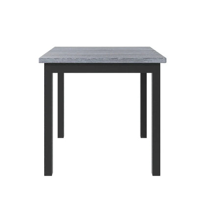 5 Piece Counter Height Dining Set, Wood Dining Table Set with Rectangle Table and 4 Upholstered High Back Chairs