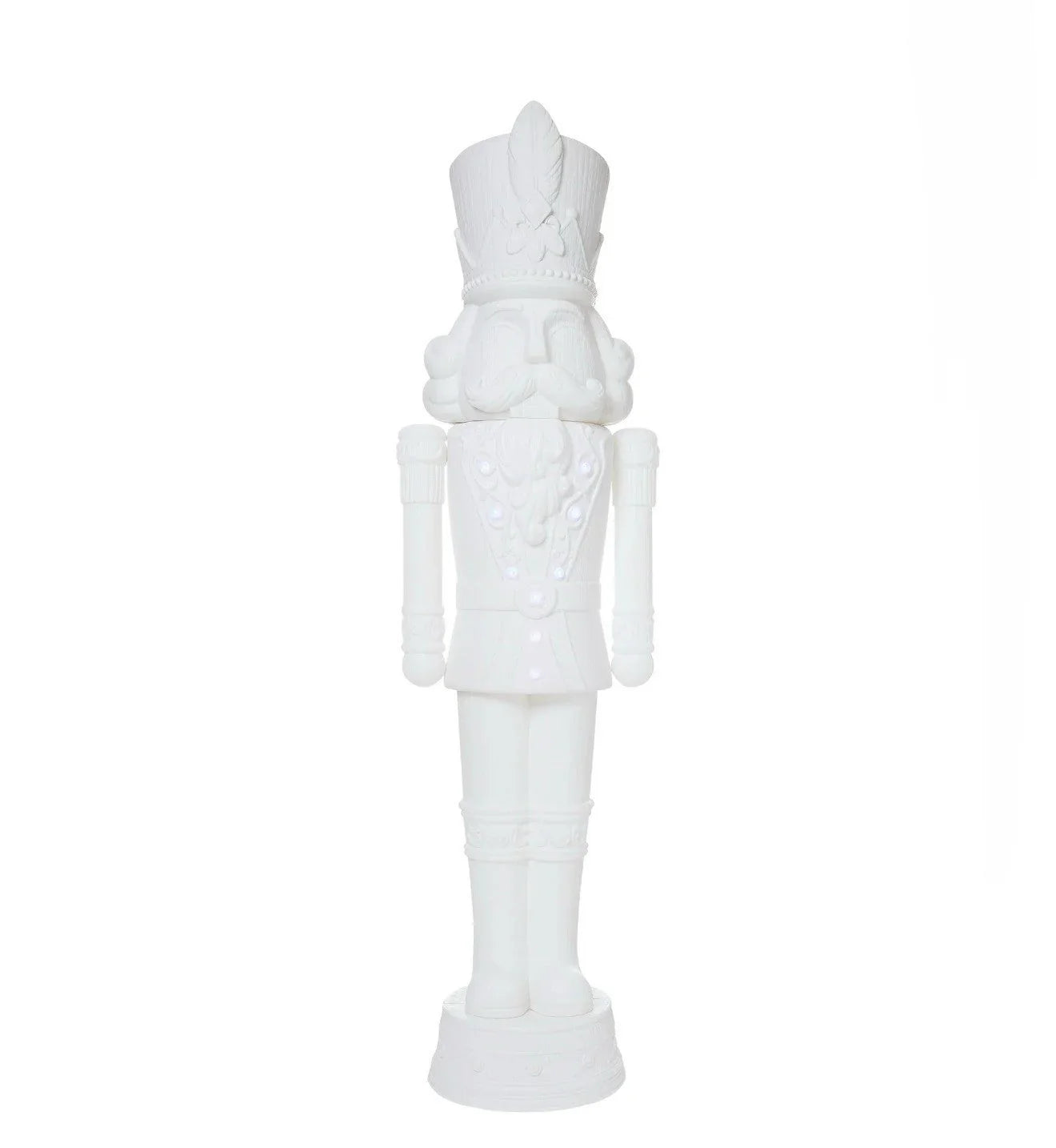 2025 Holiday Time 75” 6 Foot Nutcracker Christmas Statue Decoration, Lights/Music