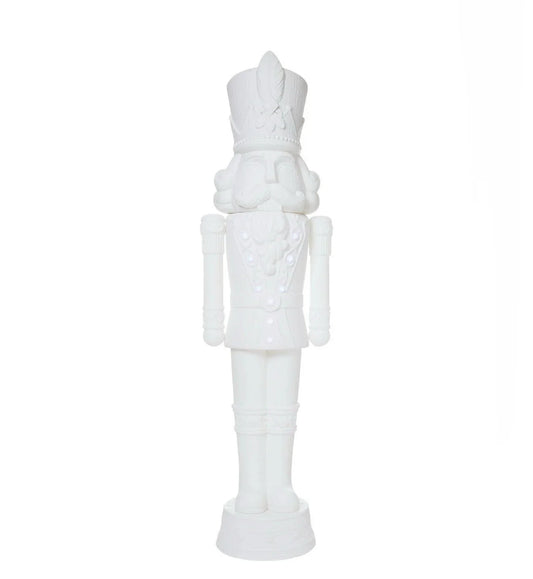 2025 Holiday Time 75” 6 Foot Nutcracker Christmas Statue Decoration, Lights/Music