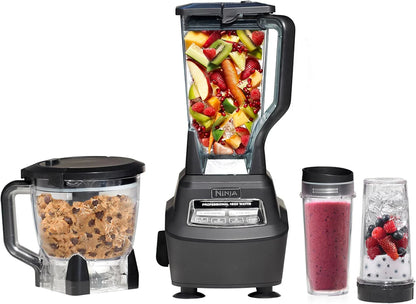 Ninja Mega Kitchen System, 1500-Watt, 72-Ounce Full-Size Blender and 8-Cup Food Processor with (2) 16-Ounce To-Go Cups