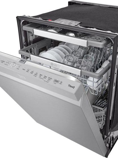 2025 24′′ Top Control Smart Built-In Stainless Steel Tub Dishwasher with 3rd Rack, QuadWash Pro and 42dba – Stainless Steel