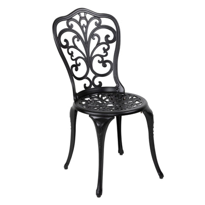 Nuu Garden 3-Piece Black Bistro Patio Set