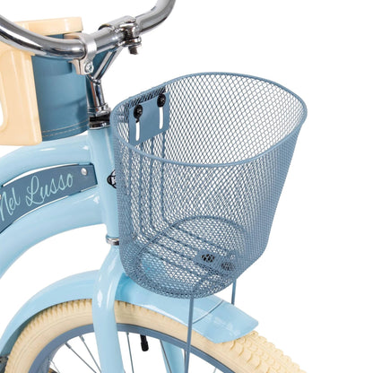 2025 nel Lusso Classic Cruiser Bike with Perfect Fit Frame, Women's, Light Blue, 26"