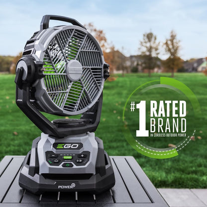 POWER+ Portable Misting Fan - 18" Outdoor Electric, 5 Speeds