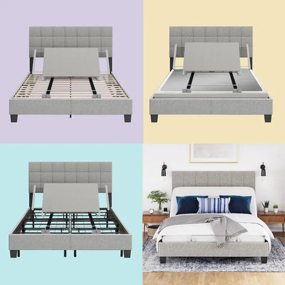 Adjustable Base Kit with Wireless Remote - Lightweight Power Bed Frame Kit, Quick Easy Installation, Heavy Duty Support