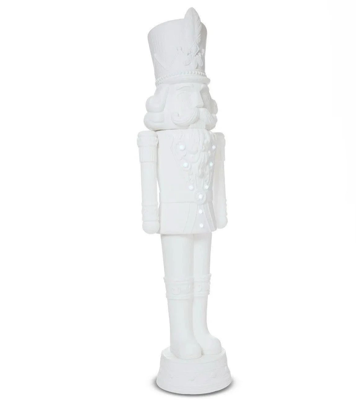 2025 Holiday Time 75” 6 Foot Nutcracker Christmas Statue Decoration, Lights/Music