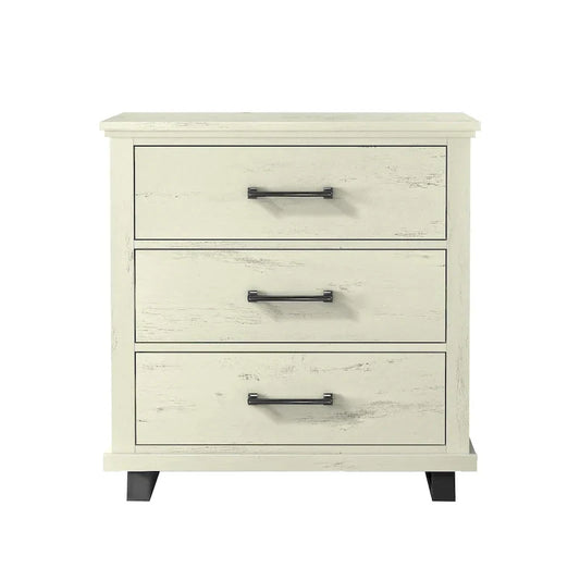 Farmhouse 4-Piece Bedroom Set - 2 Nightstand, 1 Chest and 1 Dresser