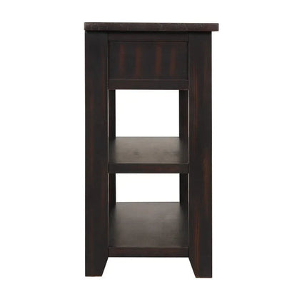 Wood Console Table with 3 Storage Drawers and 2 Shelves
