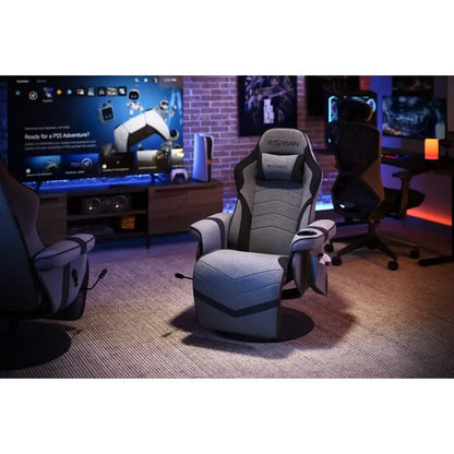 Gaming Recliner - Reclining Gaming Chair with Footrest