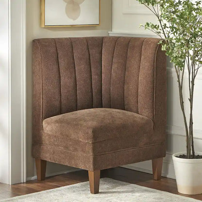 Lifestorey Kerrington 3-Piece Channel Back Upholstered Banquette Set