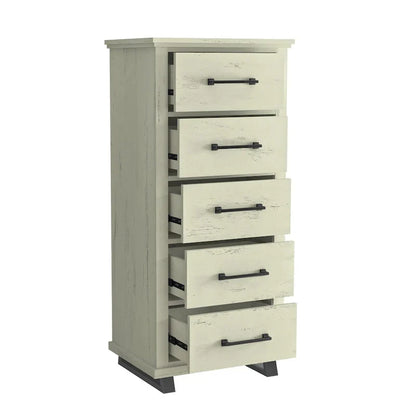 Farmhouse 4-Piece Bedroom Set - 2 Nightstand, 1 Chest and 1 Dresser