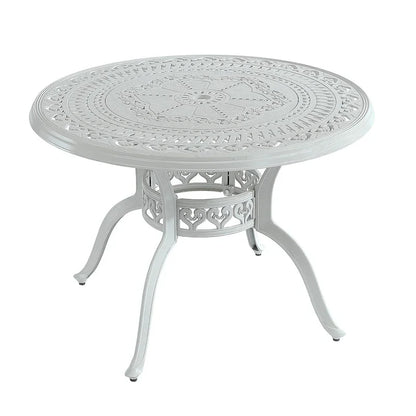 5-Piece Cast Aluminum Patio Dining Set with 4 Swivel Chair
