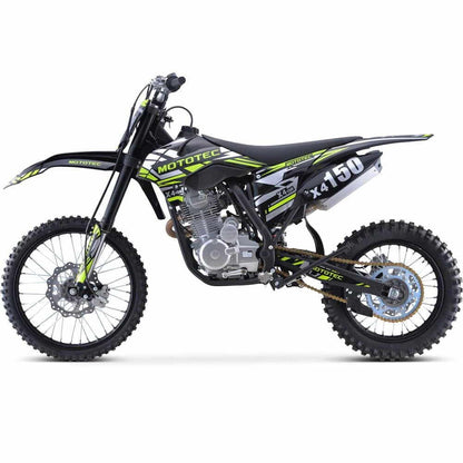 MotoTec X5 250cc 4-Stroke Gas Dirt Bike Black