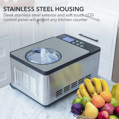 Whynter ICR-300SS 0.5-Quart Stainless Steel Rolled Ice Cream Maker With Compressor