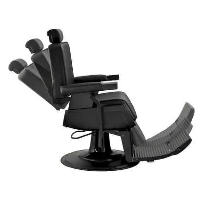 JAXSON Heavy Duty Barber Chair Reclining Hydraulic Barbershop Chair, Black Frame
