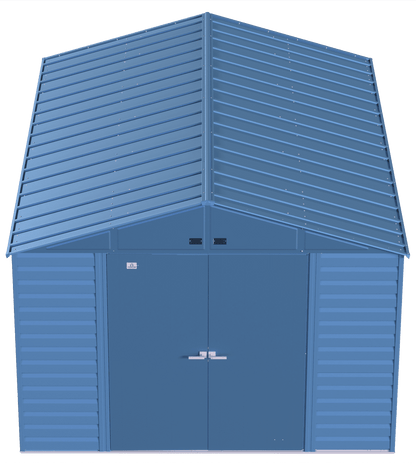 2025 Select Steel Storage Shed, 10x14, Blue Grey