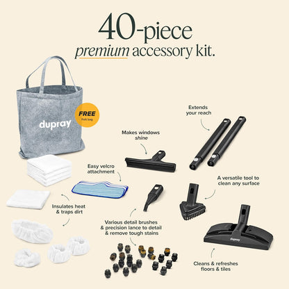 Neat Plus Steam Cleaner & 17-Piece Accessory Kit