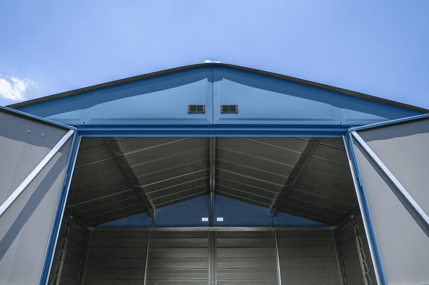 2025 Select Steel Storage Shed, 10x14, Blue Grey