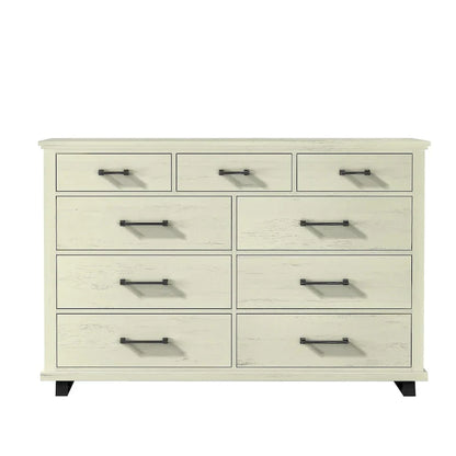 Farmhouse 4-Piece Bedroom Set - 2 Nightstand, 1 Chest and 1 Dresser