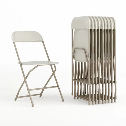 Plastic Folding Chair - 10 Pack 650LB Weight Capacity - Event Chair