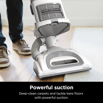 2025 Shark NV360 Navigator Lift-Away Deluxe Upright Vacuum with Large Dust Cup Capacity, HEPA Filter, Swivel Steering, Upholstery Tool & Crevice Tool, Blue