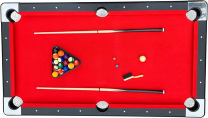 2025 Hathaway Fairmont 6 Ft Portable Pool Table, Adults Folding Billiards Tables for Game Room with Easy Foldable Storage, Includes Full Set of Billiard Balls, Cues, Chalk & Brush