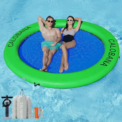 Round Floating Ring Hammock - Heavy Duty Inflatable Raft