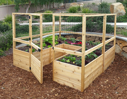 Deer Proof Cedar Complete Raised Garden Bed Kit ?8?x 8?x 20′?