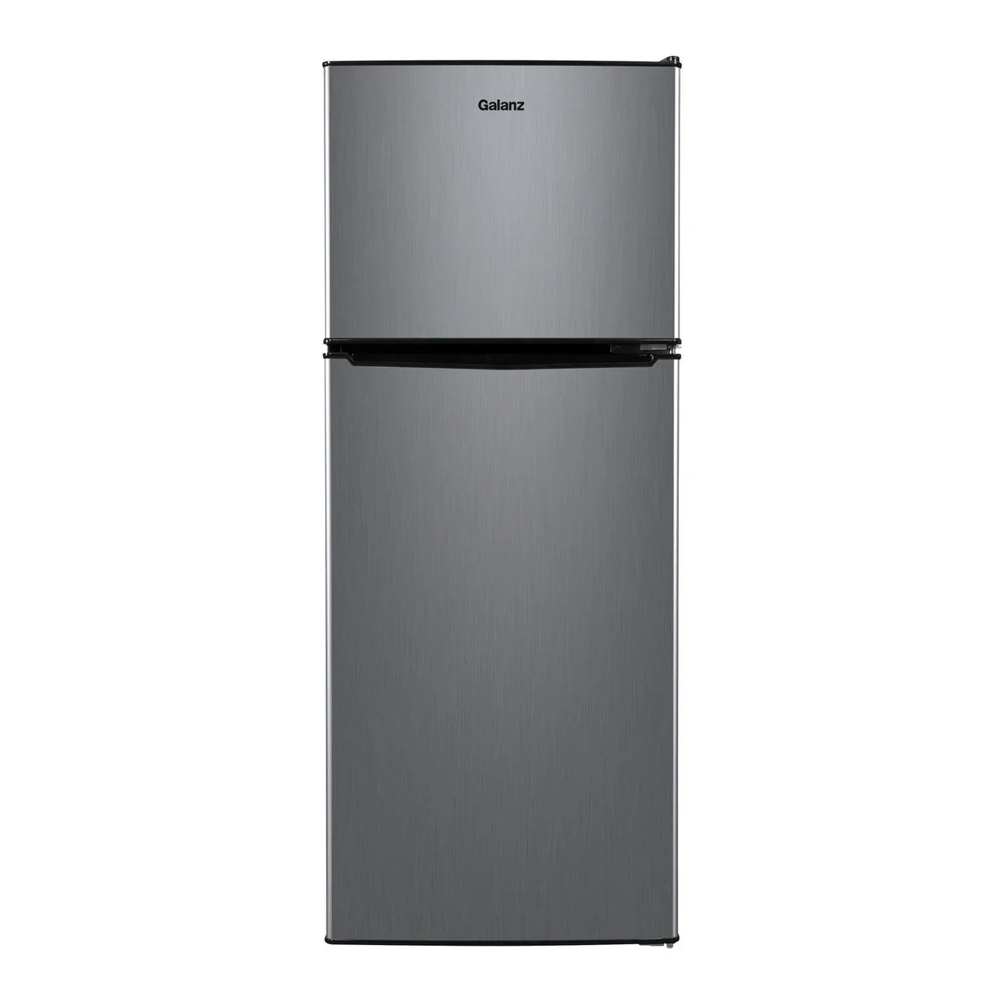 Galanz 4.6. Cu ft Two Door Mini Refrigerator with Freezer, Stainless Steel