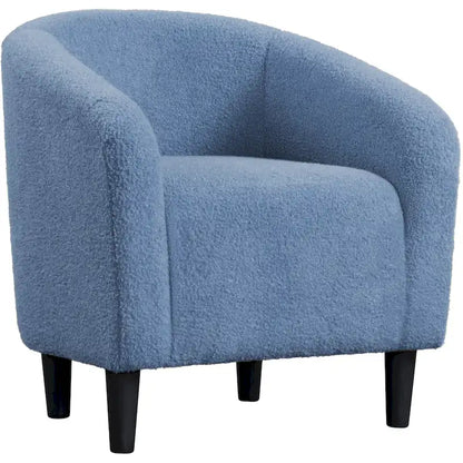 Yaheetech Club Chair Accent Barrel Chair Upholstered Arm Chair