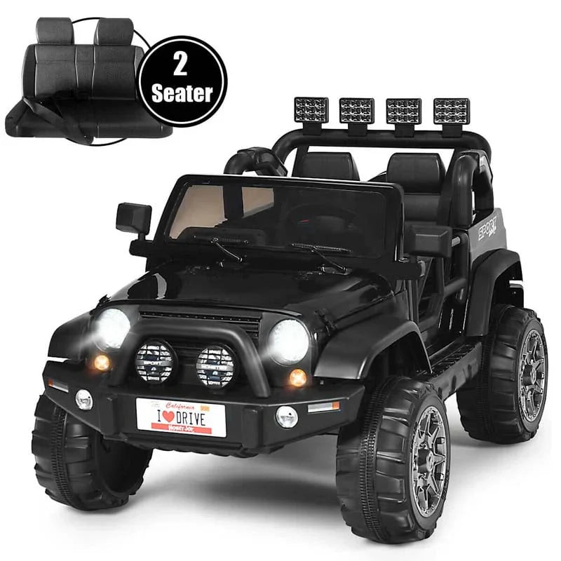 2-Seater Kids Ride on Truck, 12V Battery Electric Toddler Motorized Vehicles Riding Toy Car with Remote Control