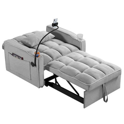 Convertible Sleeper Chair Sofa Bed Adjustable Pull Out Sleeper Chair