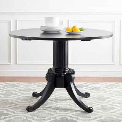 SAFAVIEH Jeane Antique White Drop Leaf Dining Table - 43 W x 43 D x 31 H - 43Wx43Dx31H