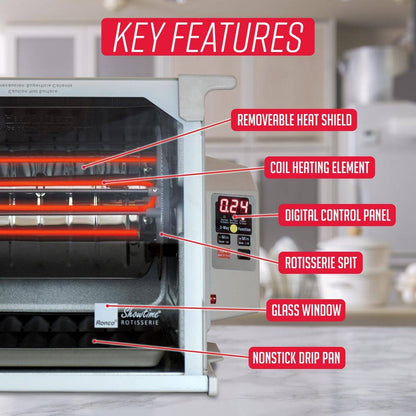 2025 Digital Platinum Showtime Countertop Rotisserie Oven ST5000PLAT