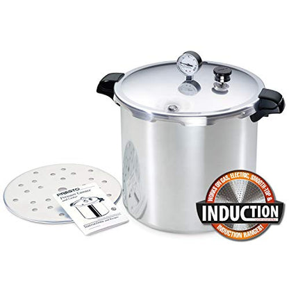 Presto 01784 23 Quart Induction Compatible Pressure Canner, Silver, Aluminum: Home &amp; Kitchen