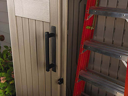 2025 Rubbermaid Outdoor Storage Shed, 52 Cu.Ft., Weather-Resistant, Lockable Doors