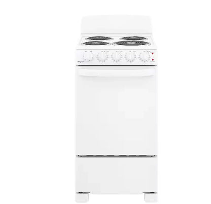 20 in. 4 Burner Element Free-Standing Electric Range in White